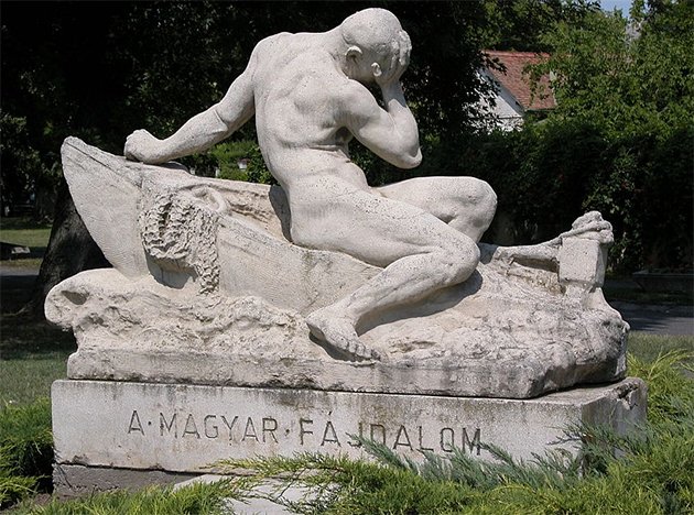 Magyar fájdalom szobor, amit Margó Ede készített